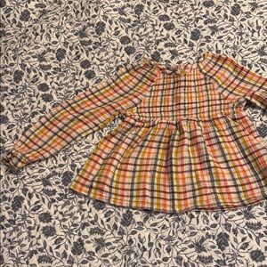Old Navy Multicolor Plaid Blouse- 5t